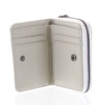 Malá dámska peňaženka kožená strieborná - Rovicky 5157