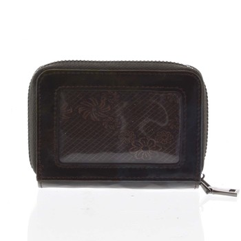Malá dámska peňaženka kožená čierna - Rovicky 5157