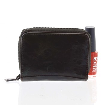 Malá dámska peňaženka kožená čierna - Rovicky 5157