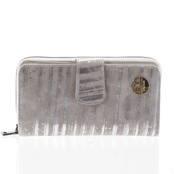 Dámska peňaženka kožená strieborná - Rovicky 76116
