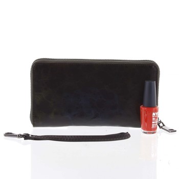 Luxusná dámska kožená peňaženka puzdro čierne - Rovicky 76119