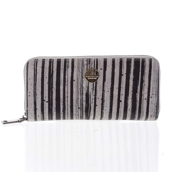 Luxusná dámska peňaženka púzdro čierno-sivé - Rovicky 77006
