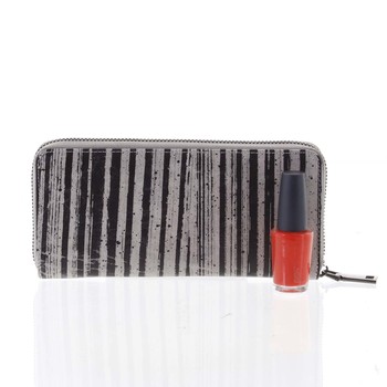 Luxusná dámska peňaženka púzdro čierno-sivé - Rovicky 77006