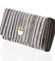 Elegantná dámska kožená peňaženka čierno-sivá - Rovicky 64003
