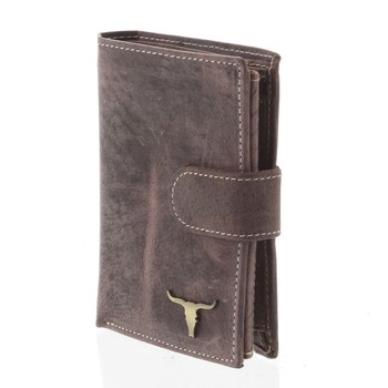 Pánska kožená peňaženka so zápinkou hnedá - BUFFALO Aretas