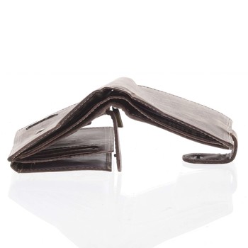 Pánska kožená peňaženka so zápinkou hnedá - BUFFALO Aretas
