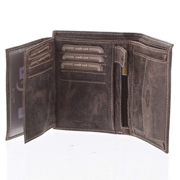 Pánska kožená peňaženka hnedá - BUFFALO Dura