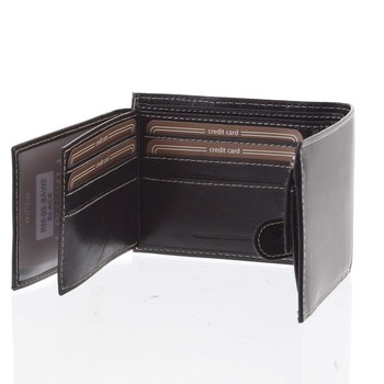 Klasická pánska kožená peňaženka čierna - BUFFALO Draven