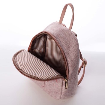 Unikátny malý dámsky batôžtek/kabelka do mesta ružový - Dudlin Eyal