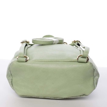 Unikátny malý dámsky batôžtek/kabelka do mesta zelený - Dudlin Eyal