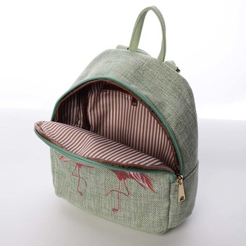 Unikátny malý dámsky batôžtek/kabelka do mesta zelený - Dudlin Eyal