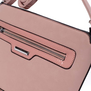 Elegantná dámska ružová crossbody kabelka - Silvia Rosa Meylin