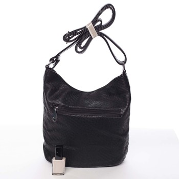 Malá prešívaná čierna crossbody kabelka - Silvia Rosa Anjali