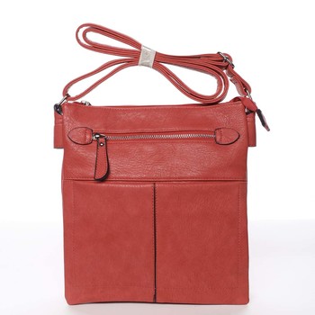 Dámska červená moderná a elegantná crossbody kabelka - Dudlin Ketty 