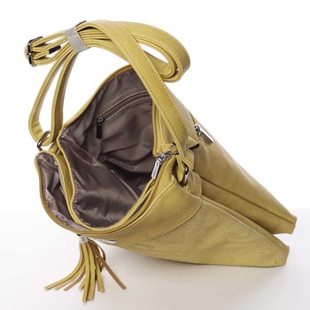 Originálna a módna žltá crossbody kabelka so vzorom - Silvia Rosa Vania 