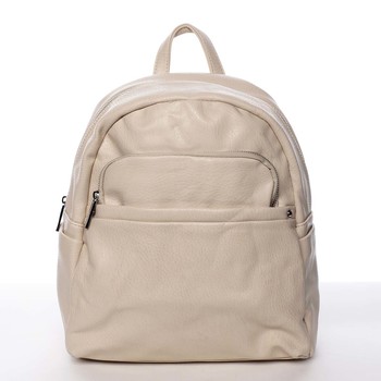 Stredný mestský dámsky béžový ruksak - Silvia Rosa Jimm