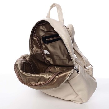 Stredný mestský dámsky béžový ruksak - Silvia Rosa Jimm