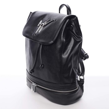 Trendy dámsky mestský ruksak čierny - Silvia Rosa Karely