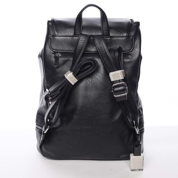 Trendy dámsky mestský ruksak čierny - Silvia Rosa Karely
