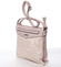 Štýlová elegantná ružová crossbody kabelka so vzorom - Silvia Rosa Nicole 