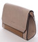 Elegantná pevná dámska crossbody kabelka taupe - Silvia Rosa Molly