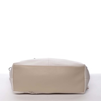 Veľká dámska kabelka cez rameno béžová MARIA C Ewa 