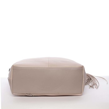 Veľká dámska kabelka cez rameno apricot MARIA C Ewa 