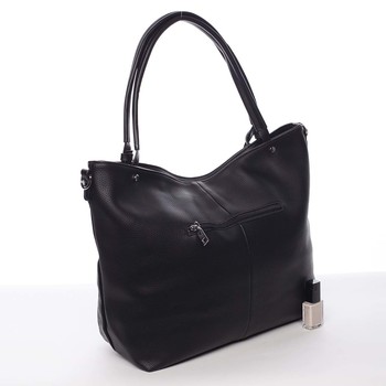 Velká dámská kabelka přes rameno černá - MARIA C Ewa