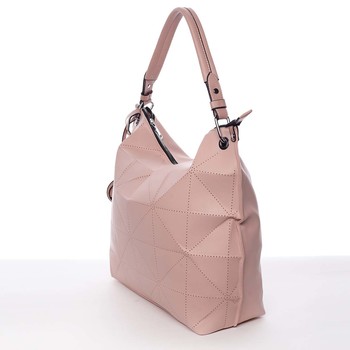 Veľká ružová luxusná dámska kabelka cez rameno - MARIA C Samira