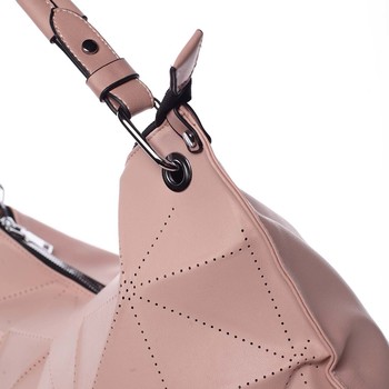 Veľká ružová luxusná dámska kabelka cez rameno - MARIA C Samira