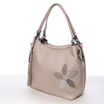 Elegantná dámska kabelka cez rameno béžová - Maria C Quyne