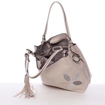 Elegantná dámska kabelka cez rameno béžová - Maria C Quyne