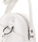 Guľatá moderná dámska crossbody kabelka biela - Enrico Benetti Behesha