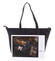 Elegantná perforovaná dámska kabelka cez plece čierna - Beagles Lema 
