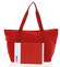 Veľká dámska cestovná taška cez rameno červená - Enrico Benetti Mariam