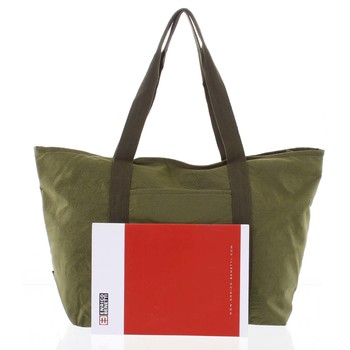 Veľká dámska cestovná taška cez plece zelená - Enrico Benetti Mariam