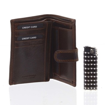 Pánska kožená peňaženka hnedá - SendiDesign Elam