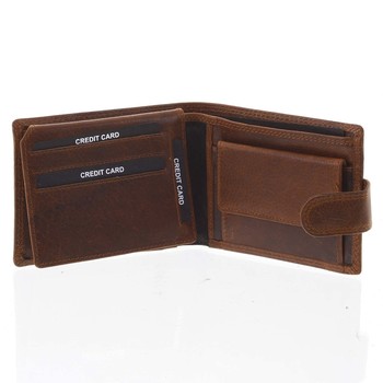 Najpredávanejšia pánska kožená peňaženka hnedá - SendiDesign Tarsus