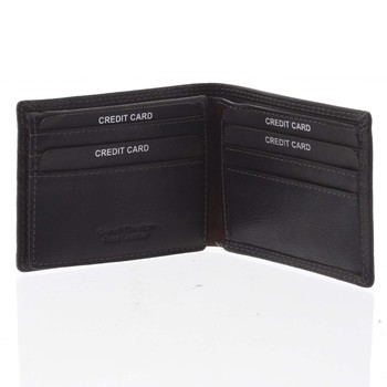 Pánska kožená peňaženka na karty čierna - SendiDesign Sinai