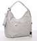 Letné perforovaná dámska kabelka cez rameno šedá - Maria C Nicol 