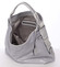 Letné perforovaná dámska kabelka cez rameno šedá - Maria C Nicol 