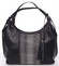 Luxusná čierna dámska kabelka cez rameno - Maria C Parisa