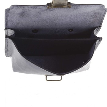 Pánska kožená kapsa na opasok modročierna - Kabea Saak