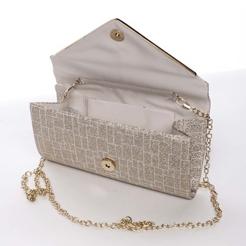 Elegantná dámska listová kabelka zlatá - Michelle Moon HightWay