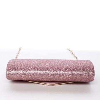 Ružová dámska listová kabelka s glitrami - Michelle Moon Darkness