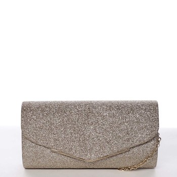 Zlatá dámska listová kabelka s glitrami - Michelle Moon Darkness