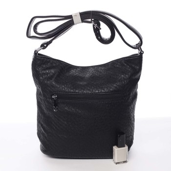 Módní černá dámská crossbody kabelka - Silvia Rosa Santika