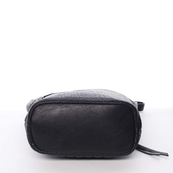 Módní černá dámská crossbody kabelka - Silvia Rosa Santika