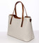 Väčšia kožená kabelka hnedo béžová - ItalY Sandy