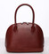 Elegantná dámska kožená kabelka červená - ItalY Angeza